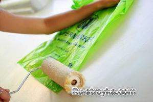 Как сделать текстуру на стене, используя полиэтиленовые пакеты. Как сделать текстуру на стене, используя полиэтиленовые пакеты.