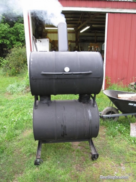 Печка из бочки. Печка из бочки.