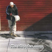 Как сделать площадку из сланца. Как сделать площадку из сланца.