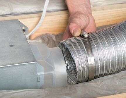 Как производится монтаж воздуховодов: установка гибких и жестких каналов вентиляции Как производится монтаж воздуховодов: установка гибких и жестких каналов вентиляции