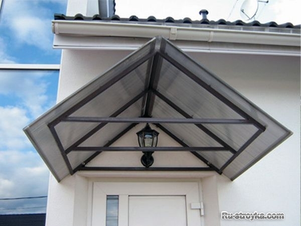 Навесы и козырьки из сотового поликарбоната Навесы и козырьки из сотового поликарбоната