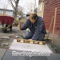 Как сделать площадку из сланца. Как сделать площадку из сланца.