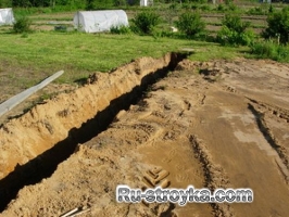 Траншея под ленточный фундамент Траншея под ленточный фундамент