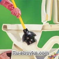 Прочистка унитаза. Прочистка унитаза.