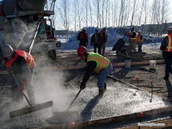 Заливка бетона в холодное время года Заливка бетона в холодное время года