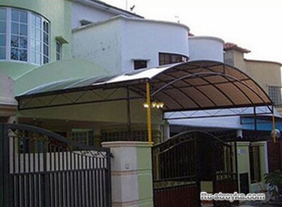 Навесы и козырьки из сотового поликарбоната Навесы и козырьки из сотового поликарбоната