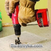 Монтаж плиты ЦСП под керамическую плитку. Монтаж плиты ЦСП под керамическую плитку.