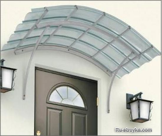 Навесы и козырьки из сотового поликарбоната Навесы и козырьки из сотового поликарбоната