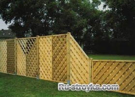 Глухой деревянный забор Глухой деревянный забор